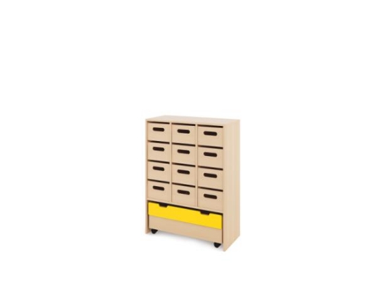 Image de Meuble de rangement X avec bacs profonds en MDF + bac - Eko