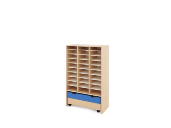 Image de Meuble de rangement XL à compartiments + bac - Bleu