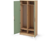 Image de Armoire-penderie haute 92 avec portes et serrure - Avocat