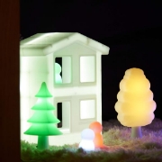 Image de Maisons lumineuses rechargeables, lot de 2