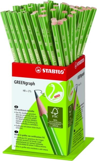 Image de Crayons graphite HB Greengraph, pot de 60