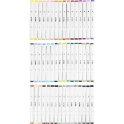 Image de Feutres à alcool double pointe, 48 pièces