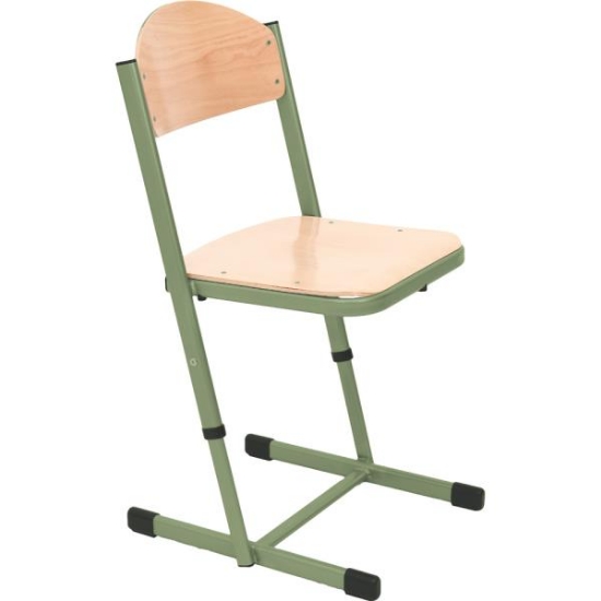 Image de Chaise en T, réglable, taille 6-7, vert olive