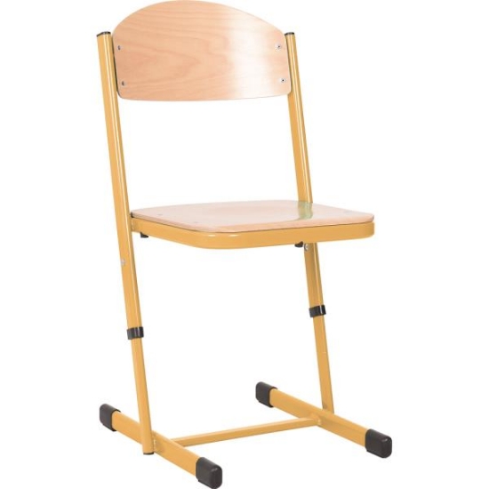 Image de Chaise en T, réglable, taille 3-4, moutarde