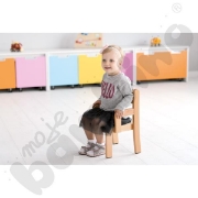 Image de Chaise en bois avec accoudoirs H 21 cm