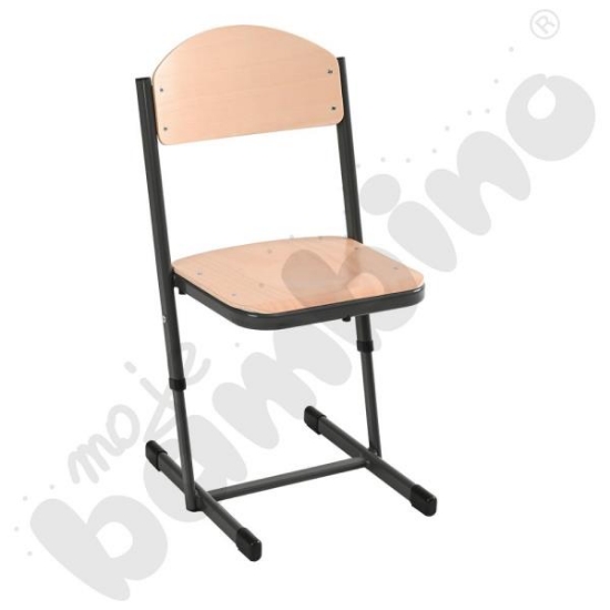 Image de Chaise en T, réglable, taille 5-6, anthracite