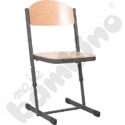 Image de Chaise en T, réglable, taille 3-4, anthracite
