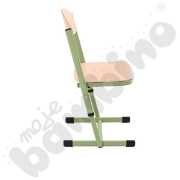Image de Chaise en T, réglable, taille 5-6, vert olive