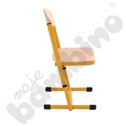 Image de Chaise en T, réglable, taille 5-6, moutarde