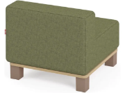 Image de Fauteuil vert bouteille avec pieds, collection Media Kids