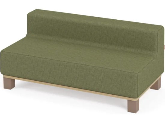 Image de Canapé vert bouteille avec pieds, collection Media Kids