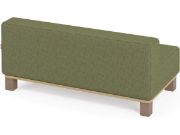 Image de Canapé vert bouteille avec pieds, collection Media Kids