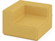 Image de Fauteuil d'angle jaune moutarde. Collection Media Kids
