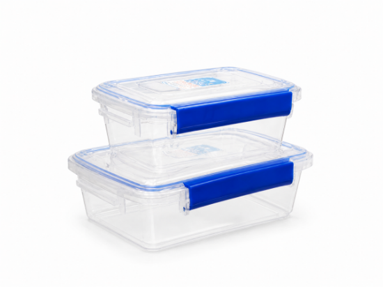 Image de Boîtes encastrables transparente, lot de 2