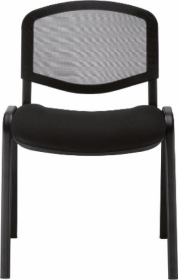 Image de Chaise empilable avec dossier en résille noire