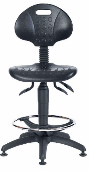 Image de Siège multiusages MEA30 en polyuréthane noir