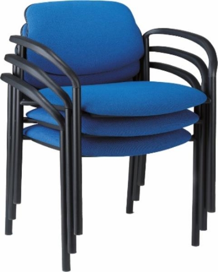 Image de Chaise visiteur rembourrée avec accoudoirs