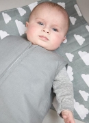 Image de Sac de couchage hiver coton gris 110 cm