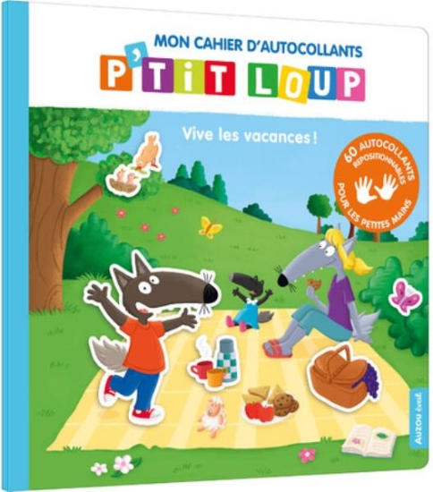 Image de Mon cahier d'autocollants P'tit Loup - Vive les vacances!
