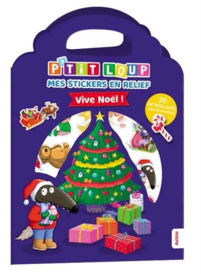 Image de P'tit Loup - Mes stickers en relief - Vive Noël