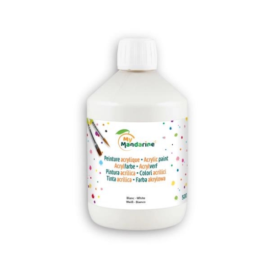 Image de Peinture acrylique mate Rainbow 500 ml blanc