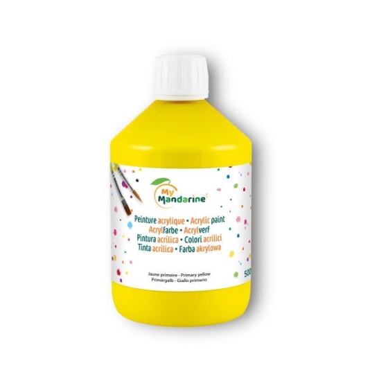 Image de Peinture acrylique mate Rainbow 500 ml jaune primaire