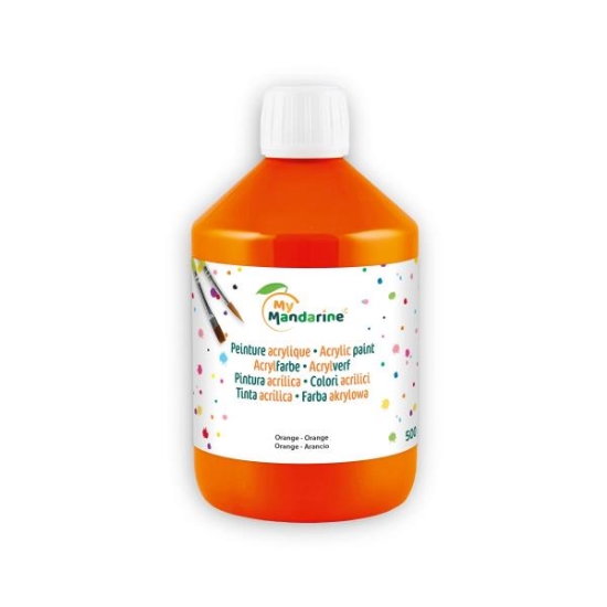 Image de Peinture acrylique mate Rainbow 500 ml orange