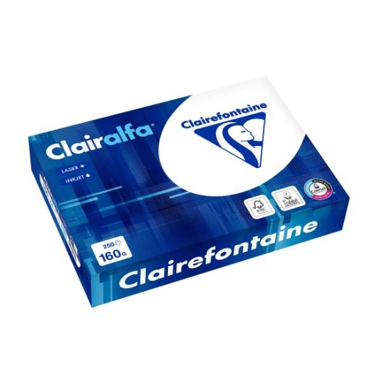 Image de Papier photocopieur blanc A4, 160 gr., rame de 250 feuilles