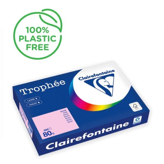 Image de Papier repro A3 80 gr rose pastel, rame de 500 feuilles