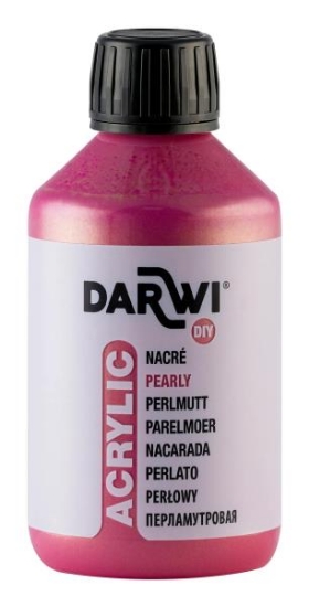 Image de Darwi Acryl nacré 250 ml rouge