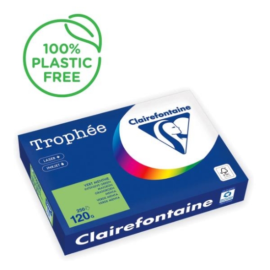 Image de Papier repro A4 120 gr vert vif, rame de 250 feuilles