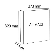 Image de Classeur à 2 anneaux personnalisable blanc A4