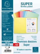 Image de Farde chemise A4 en carton, lot de 100