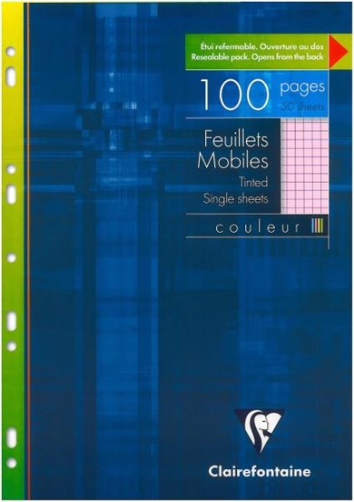 Image de Bloc de cours 90 gr DIN A4 rose