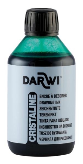 Image de Encre à dessiner "Cristaline" 250 ml vert foncé
