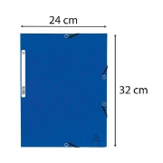 Image de Farde 3 rabats carton à élastique A4, lot de 10