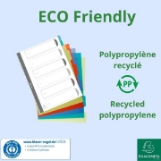 Image de Intercalaires en plastique recyclé 6 positions
