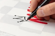 Image de MARBEL Marqueur acrylique pointe pointue 0,7MM Noir