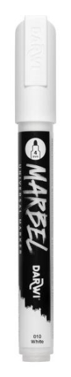 Image de MARBEL Marqueur acrylique pointe ronde médium 4MM Blanc