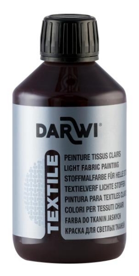 Image de Peinture tissu brun 250 ml
