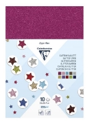 Image de Carton pailleté 250 g A4, lot de 10 feuilles