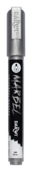 Image de MARBEL Marqueur acrylique pointe ronde médium 4MM Argent