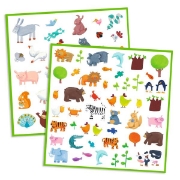 Image de Gommettes thématiques – animaux, pochette de 160