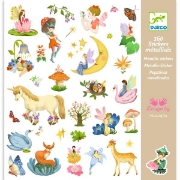 Image de Gommettes thématiques métallisées – fantasy, pochette de 160