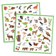 Image de Gommettes thématiques – faune, pochette de 160