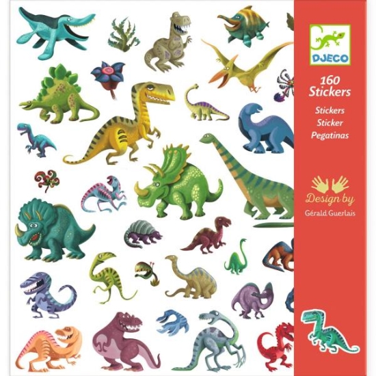 Image de Gommettes thématiques – dinosaures, pochette de 160