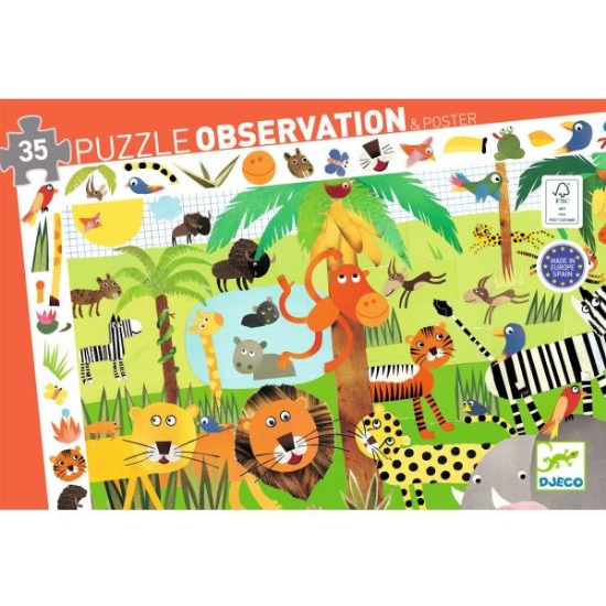 Image de Puzzle observation - La Jungle - 35 pcs