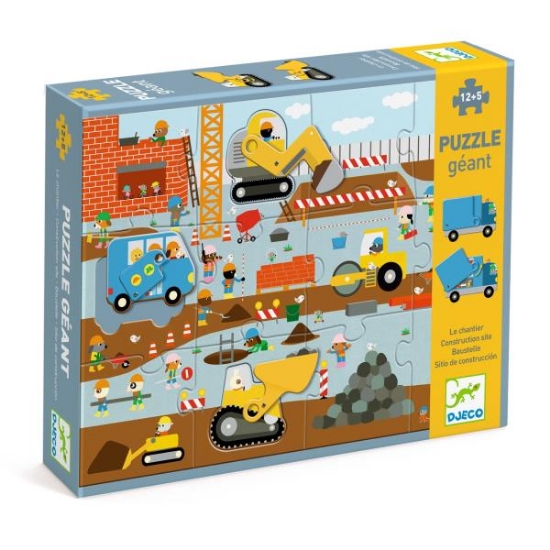 Image de Puzzle géant - le chantier - 12 pcs