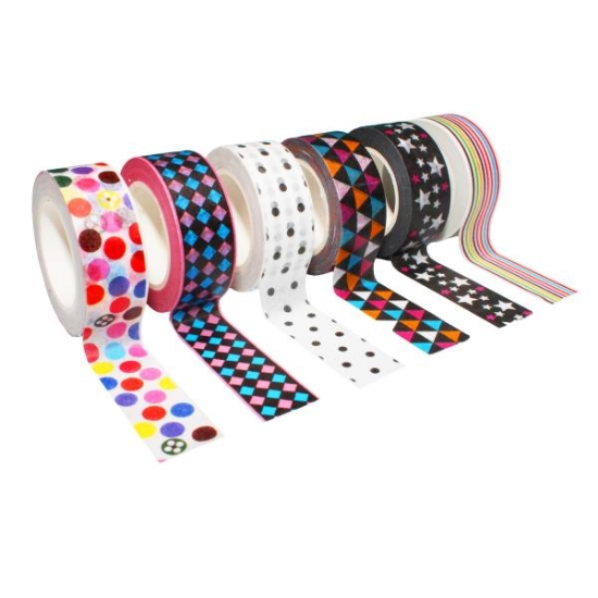 Image de Rouleaux adhésifs Géometrica, assortis, lot de 6