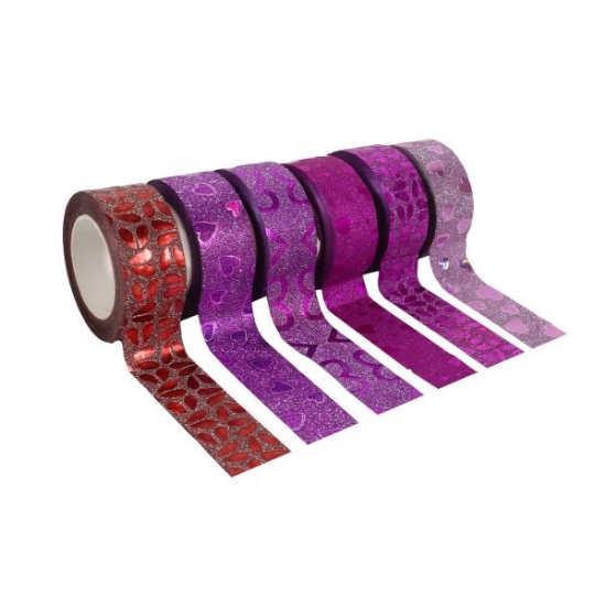 Image de Rouleaux adhésifs Déco, assortis, lot de 6